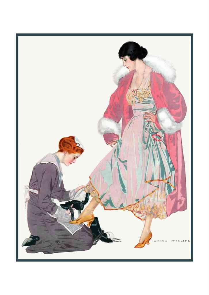 Coles Phillips 024 Art Nouveau Vintage Illustration A4 Photo Print