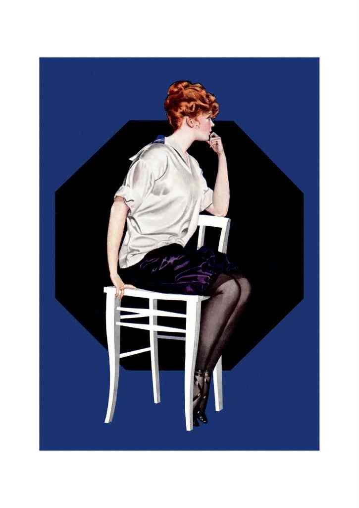 Coles Phillips 035 Art Nouveau Vintage Illustration A4 Photo Print