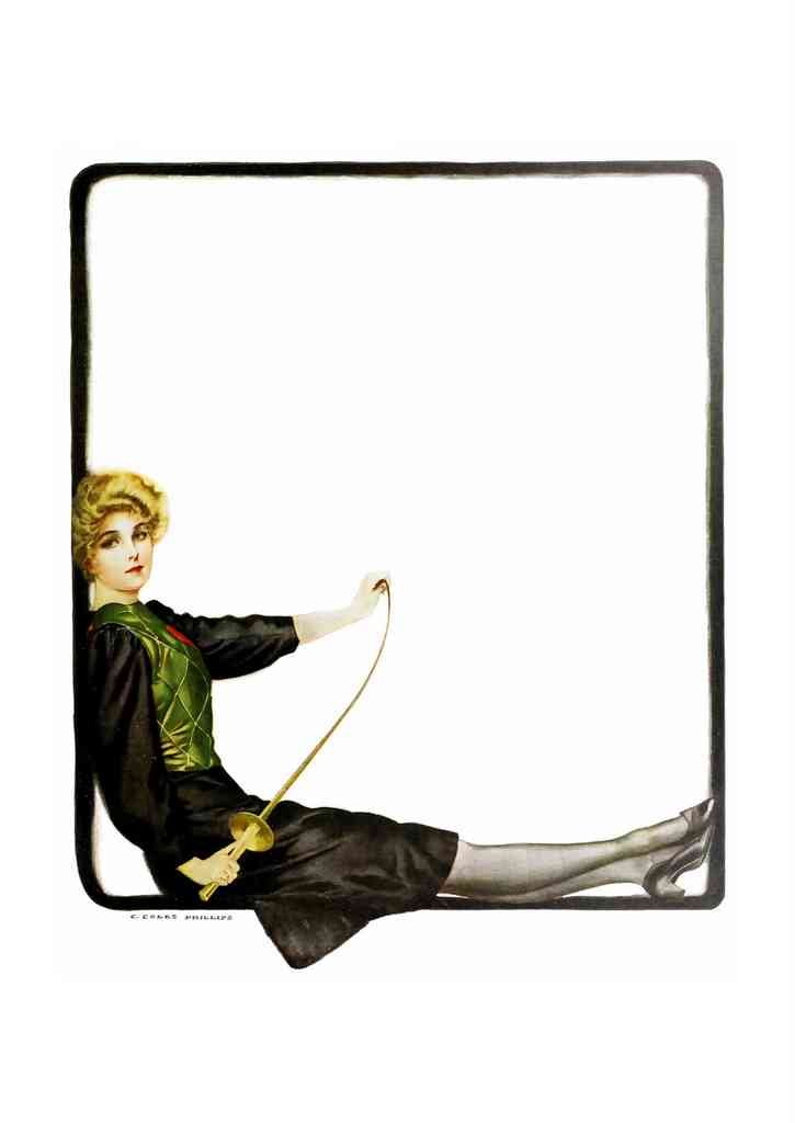Coles Phillips 048 Art Nouveau Vintage Illustration A4 Photo Print