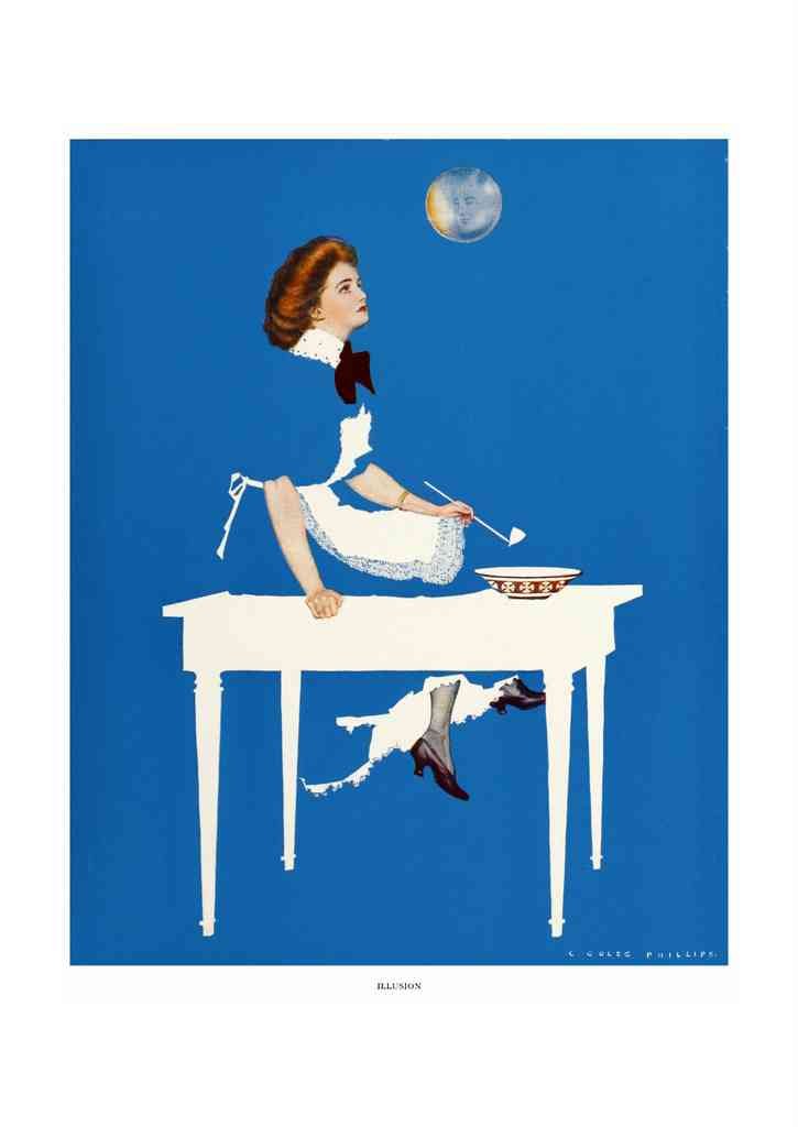 Coles Phillips 058 Art Nouveau Vintage Illustration A4 Photo Print