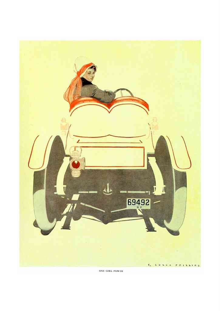 Coles Phillips 059 Art Nouveau Vintage Illustration A4 Photo Print