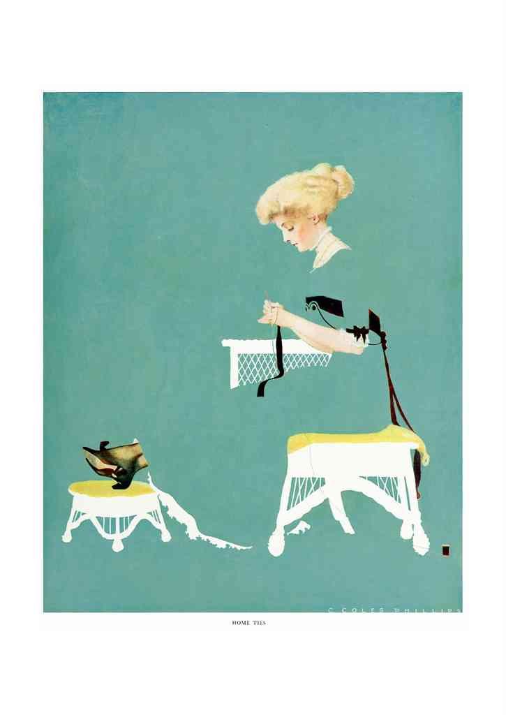 Coles Phillips 062 Art Nouveau Vintage Illustration A4 Photo Print