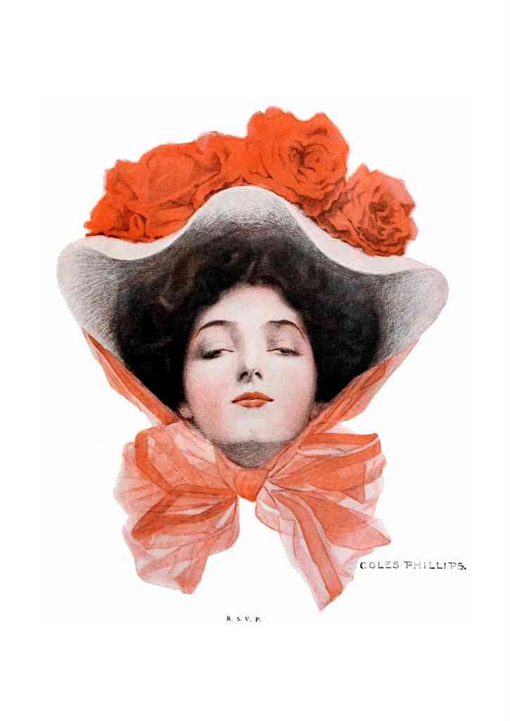 Coles Phillips 067 Art Nouveau Vintage Illustration A4 Photo Print