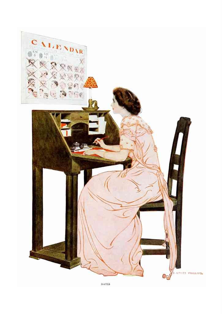 Coles Phillips 070 Art Nouveau Vintage Illustration A4 Photo Print