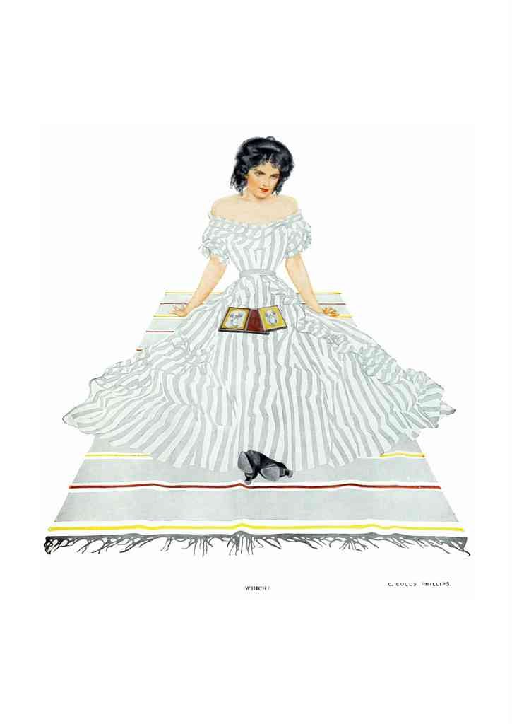 Coles Phillips 075 Art Nouveau Vintage Illustration A4 Photo Print