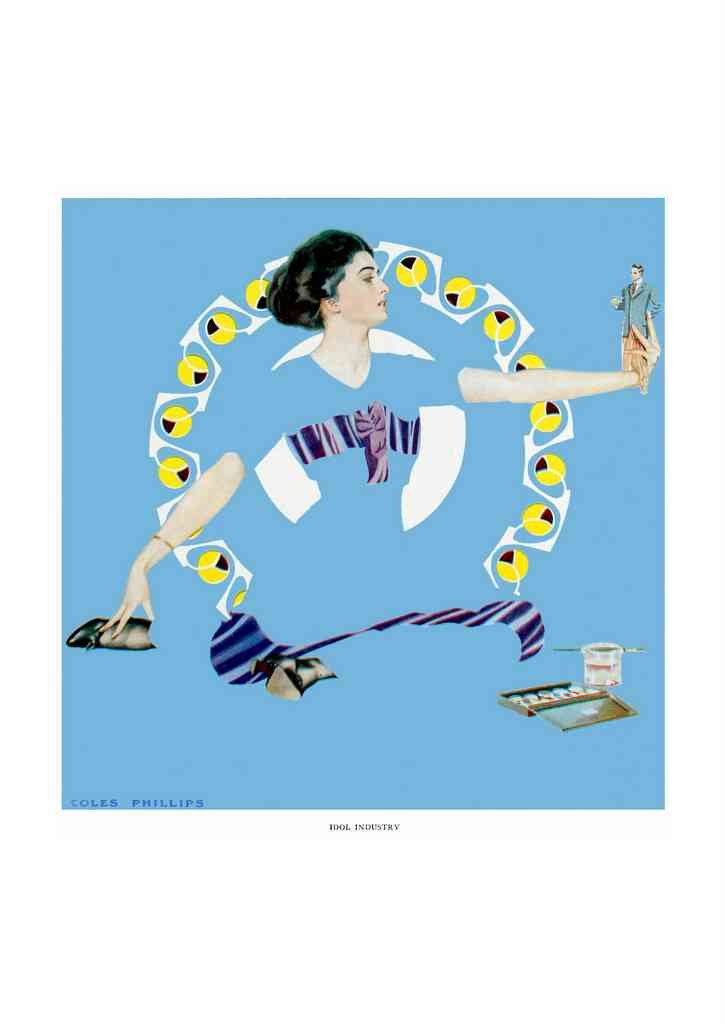 Coles Phillips 076 Art Nouveau Vintage Illustration A4 Photo Print