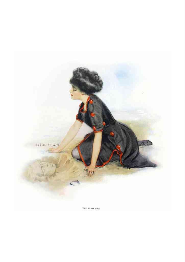 Coles Phillips 085 Art Nouveau Vintage Illustration A4 Photo Print