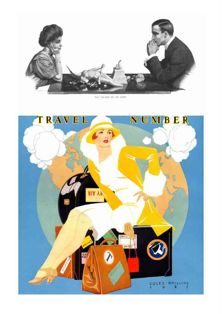 Coles Phillips 094 Art Nouveau Vintage Illustration A4 Photo Print