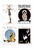 Coles Phillips 098 Art Nouveau Vintage Illustration A4 Photo Print