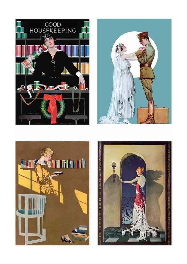 Coles Phillips 100 Art Nouveau Vintage Illustration A4 Photo Print