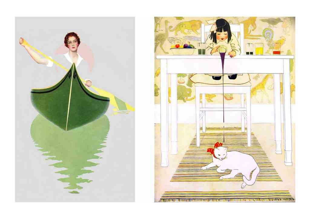 Coles Phillips 115 Art Nouveau Vintage Illustration A4 Photo Print