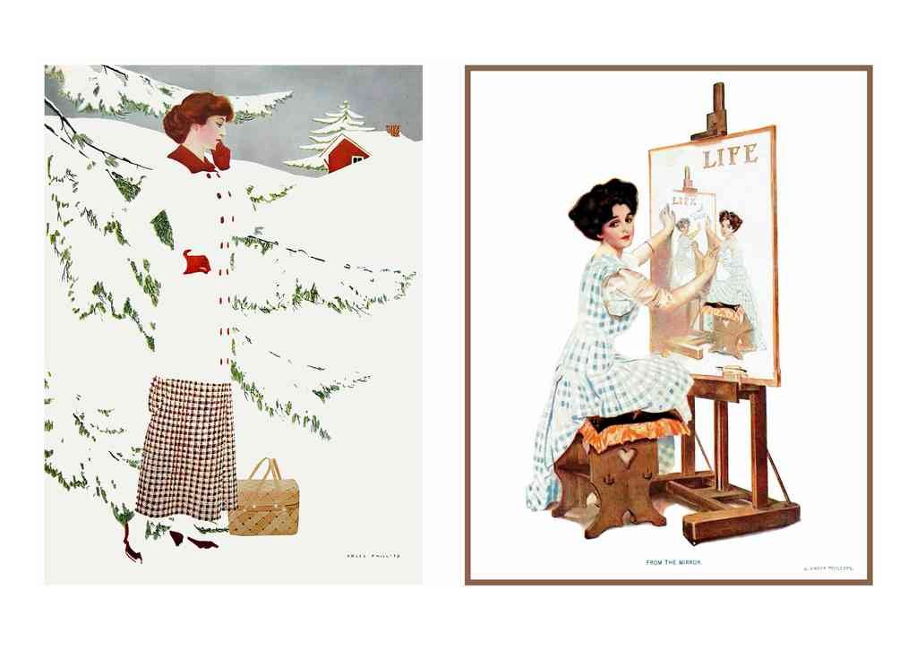 Coles Phillips 117 Art Nouveau Vintage Illustration A4 Photo Print
