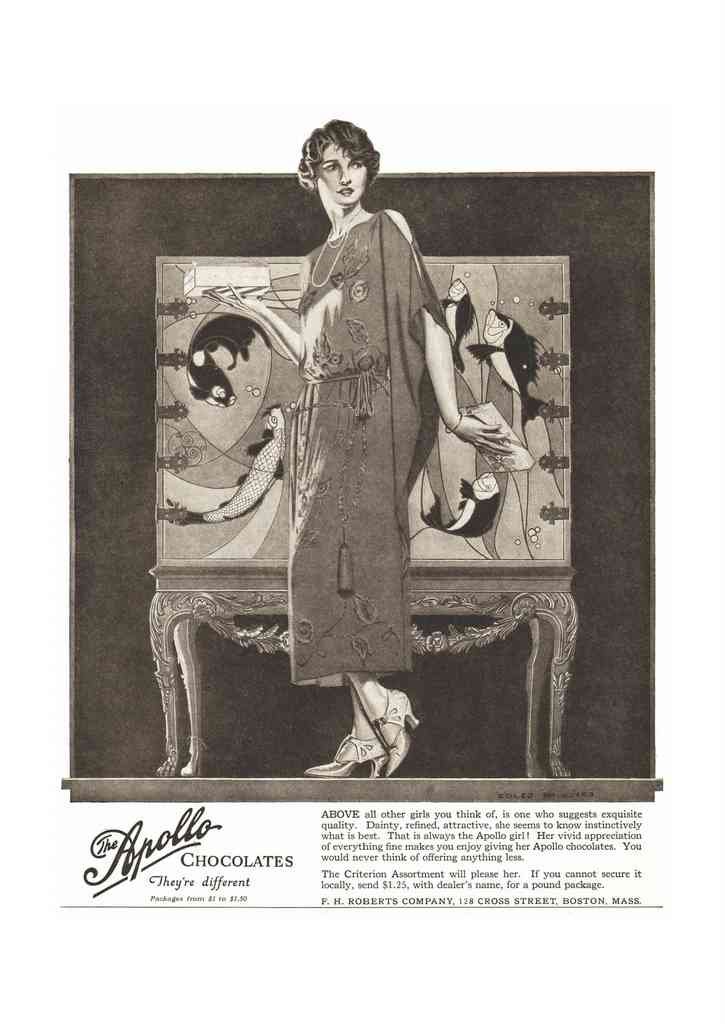Coles Phillips 126 Art Nouveau Vintage Illustration A4 Photo Print