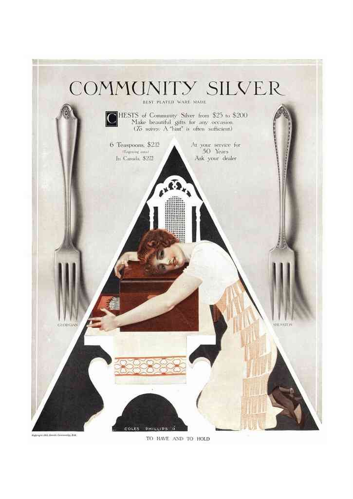 Coles Phillips 157 Art Nouveau Vintage Illustration A4 Photo Print