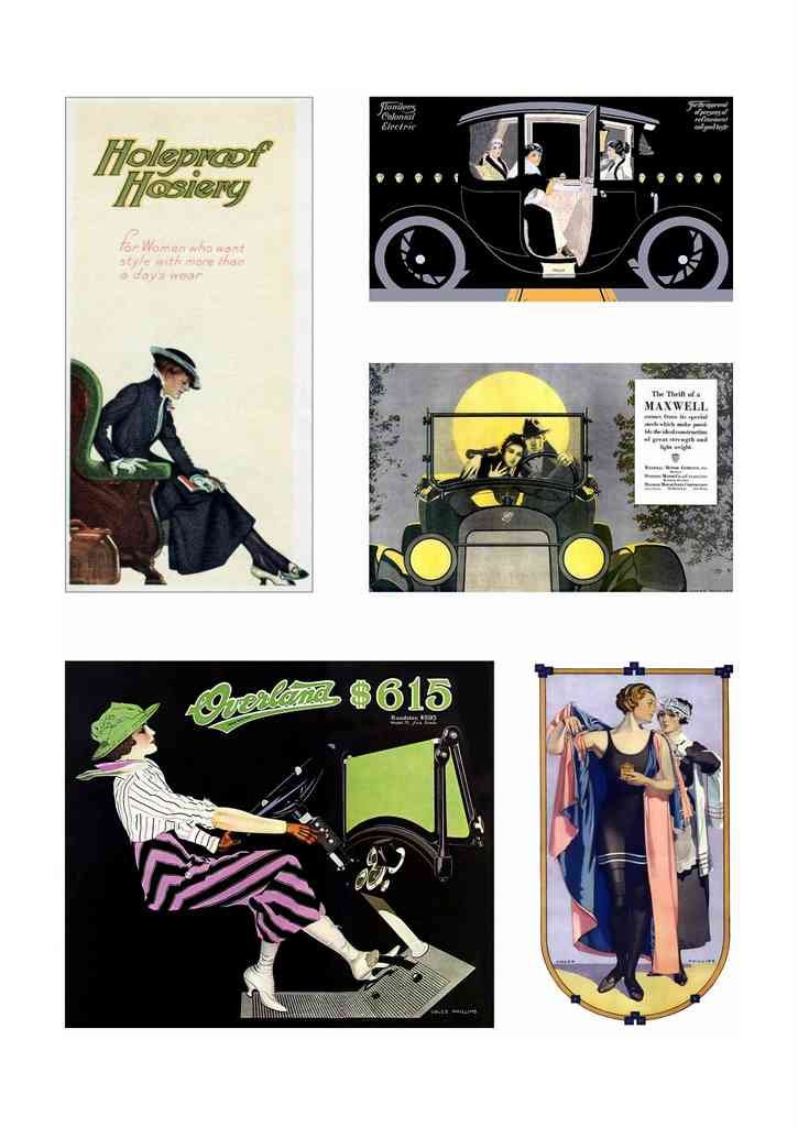 Coles Phillips 166 Art Nouveau Vintage Illustration A4 Photo Print
