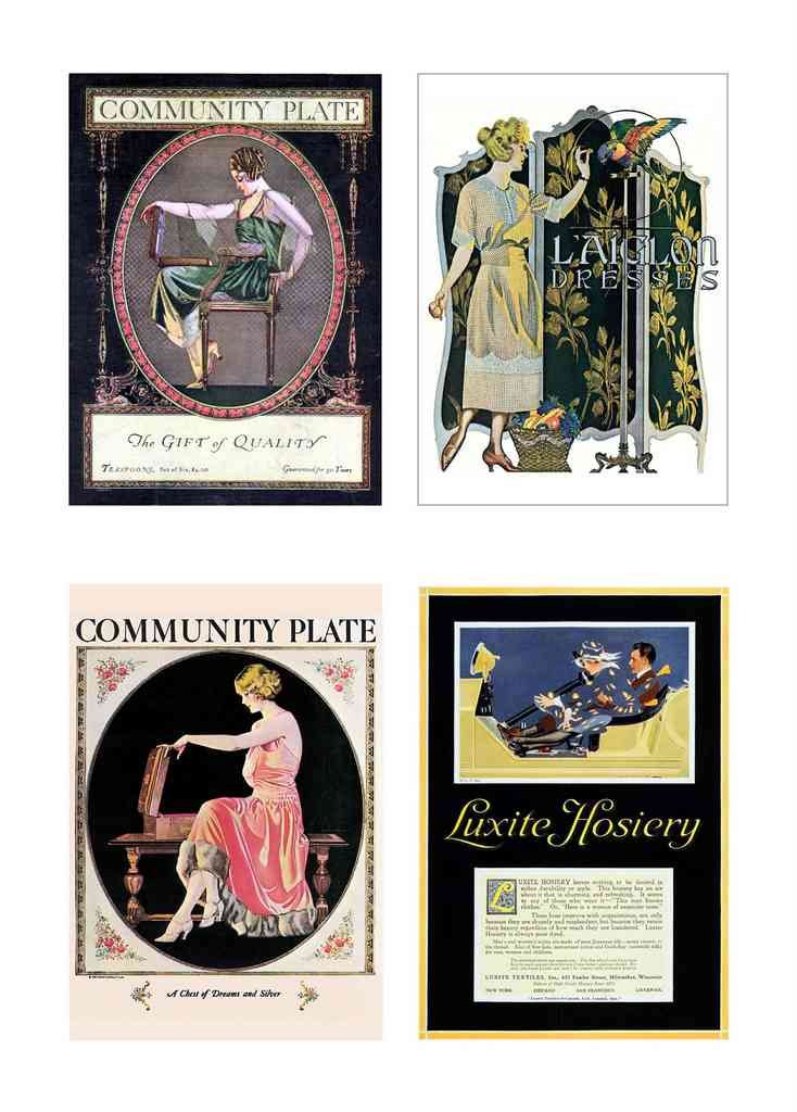 Coles Phillips 168 Art Nouveau Vintage Illustration A4 Photo Print