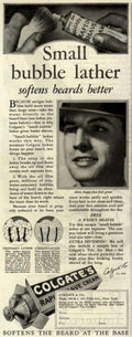 Colgate Beard Lather Vintage Retro Advert Ads A4 Photo Print