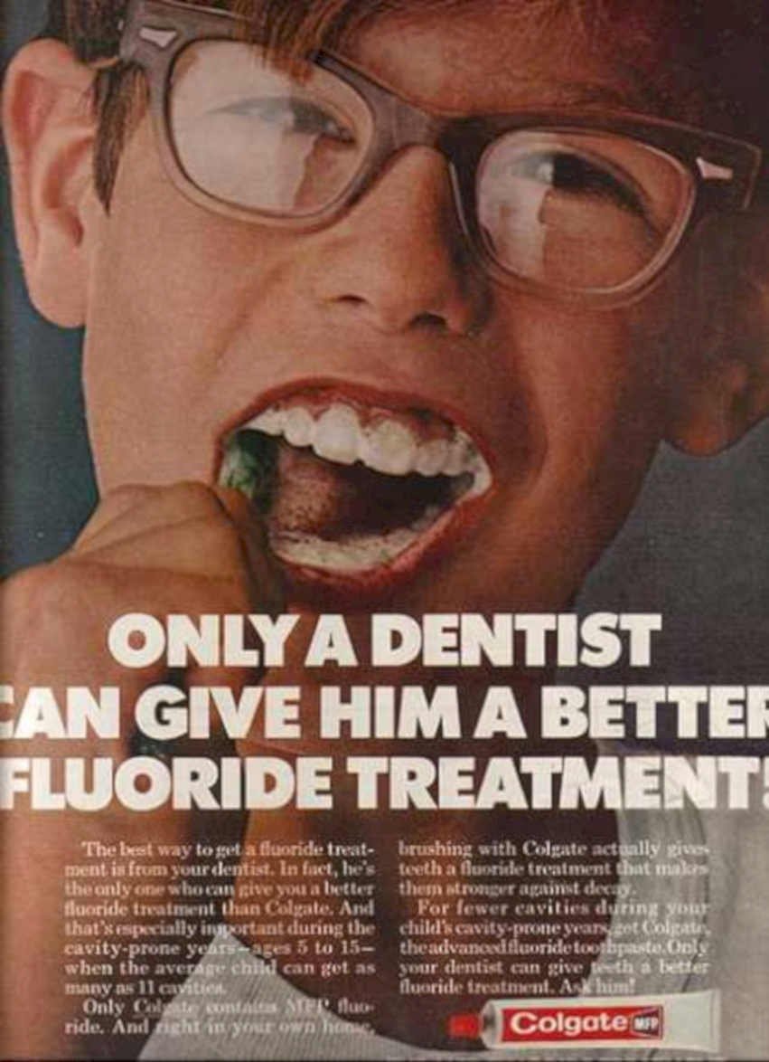 Colgate Boy Teeth Vintage Retro Advert Ads A4 Photo Print