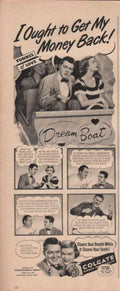 Colgate Dream Boat Vintage Retro Advert Ads A4 Photo Print