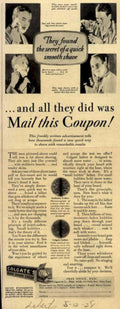 Colgate Lather Shave Vintage Retro Advert Ads A4 Photo Print