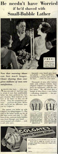 Colgate Rapid Shave 1 Vintage Retro Advert Ads A4 Photo Print