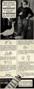 Colgate Rapid Shave 3 Vintage Retro Advert Ads A4 Photo Print