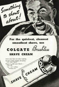 Colgate Shave Cream Vintage Retro Advert Poster A4 Photo Print