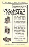 Colgate Shaving Lather 2 Vintage Retro Advert Ads A4 Photo Print