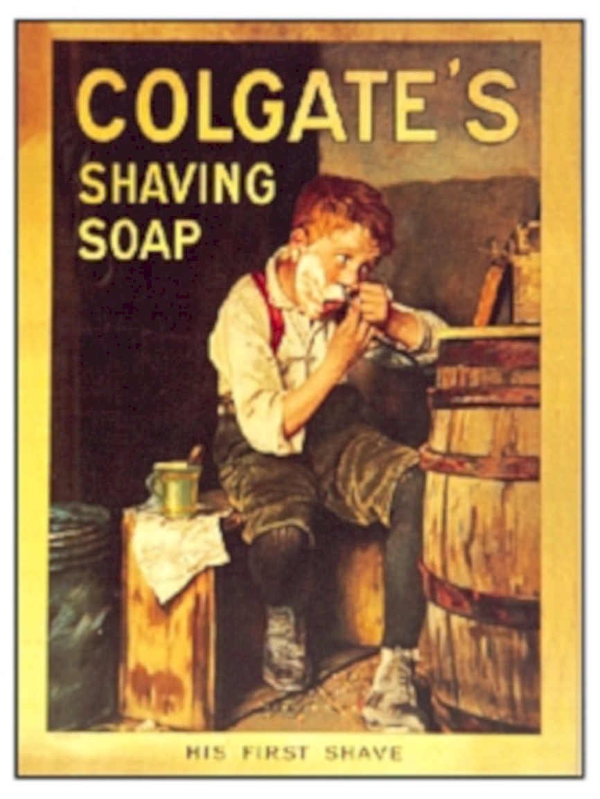 Colgate Shaving Soap 2 Vintage Retro Advert Ads A4 Photo Print