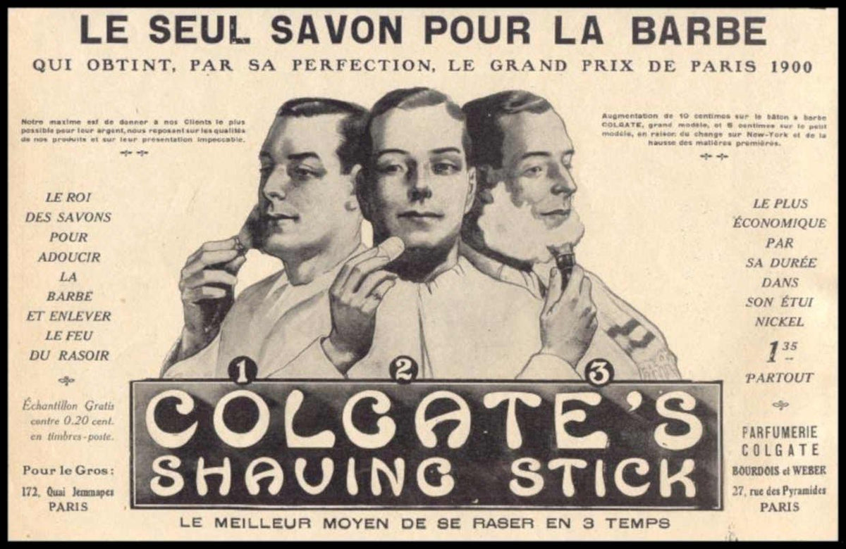 Colgate Shaving Stick 1 Vintage Retro Advert Ads A4 Photo Print