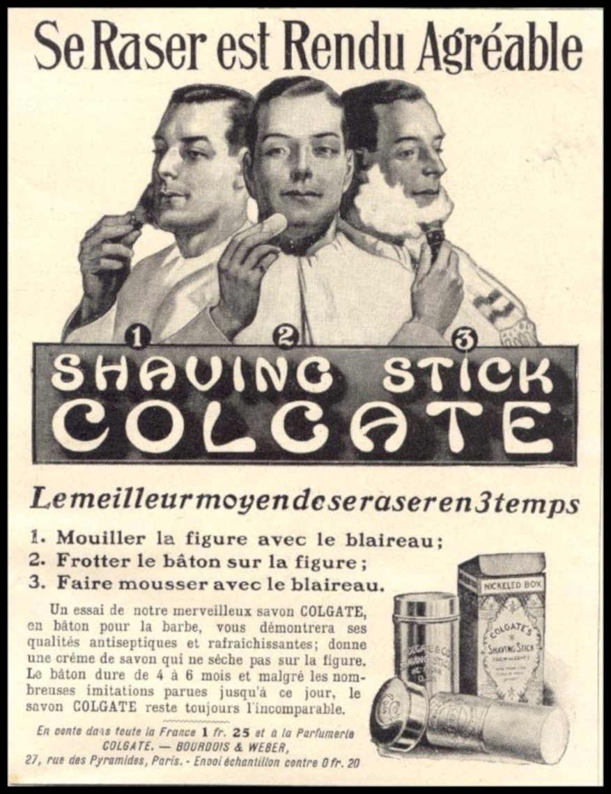 Colgate Shaving Stick 3 Vintage Retro Advert Ads A4 Photo Print