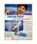 Colgate Sr Toothpaste Vintage Retro Advert Poster A4 Photo Print