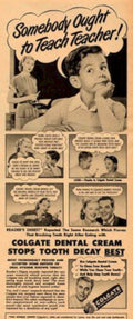 Colgate Teacher Boy Vintage Retro Advert Poster A4 Photo Print