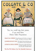 Colgate Women Violet Vintage Retro Advert Poster A4 Photo Print