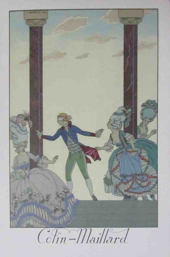 Colin Maillard Blind Man s Buff 31 George Barbier A4 Photo Print