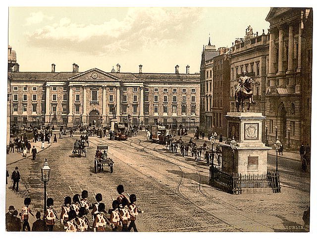 College Green Dublin County Dublin Vintage A4 Photo Print