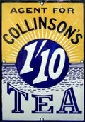 Collins Tea Sign Vintage Retro Advert Ads A4 Photo Print