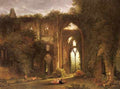 Colman Samuel Tintern Abbey With Elegant Figures A4 Photo Print