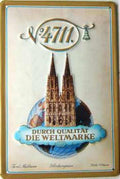 Cologne Globe Sign Vintage Retro Advert Ads A4 Photo Print