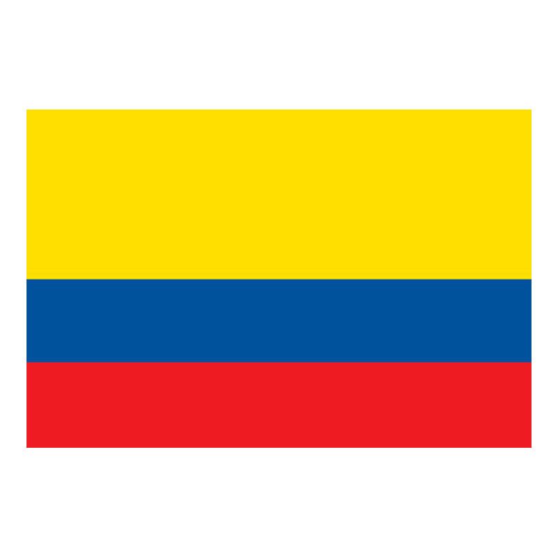 Colombia Flag N1807 A4 Photo Print