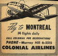 Colonial Dc3 Flights Vintage Retro Advert Ads A4 Photo Print