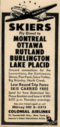 Colonial Ski Promo Vintage Retro Advert Ads A4 Photo Print
