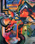 Color Composition I August Macke Expressionism A4 Photo Print