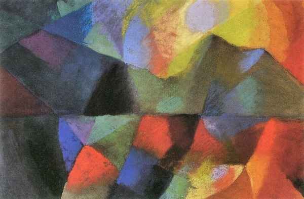 Color by August Macke Expressionism A4 Photo Print