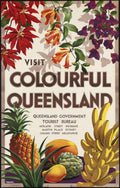 Colourful Queensland Fruits 1 Vintage Retro Advert Ads A4 Photo Print
