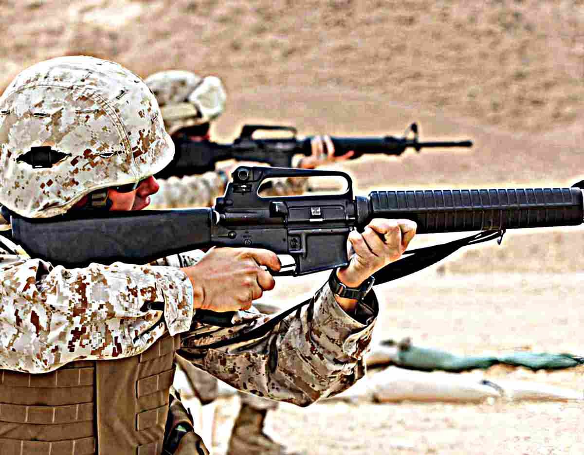 Colt M16a2 10 (2) Military A4 Photo Print