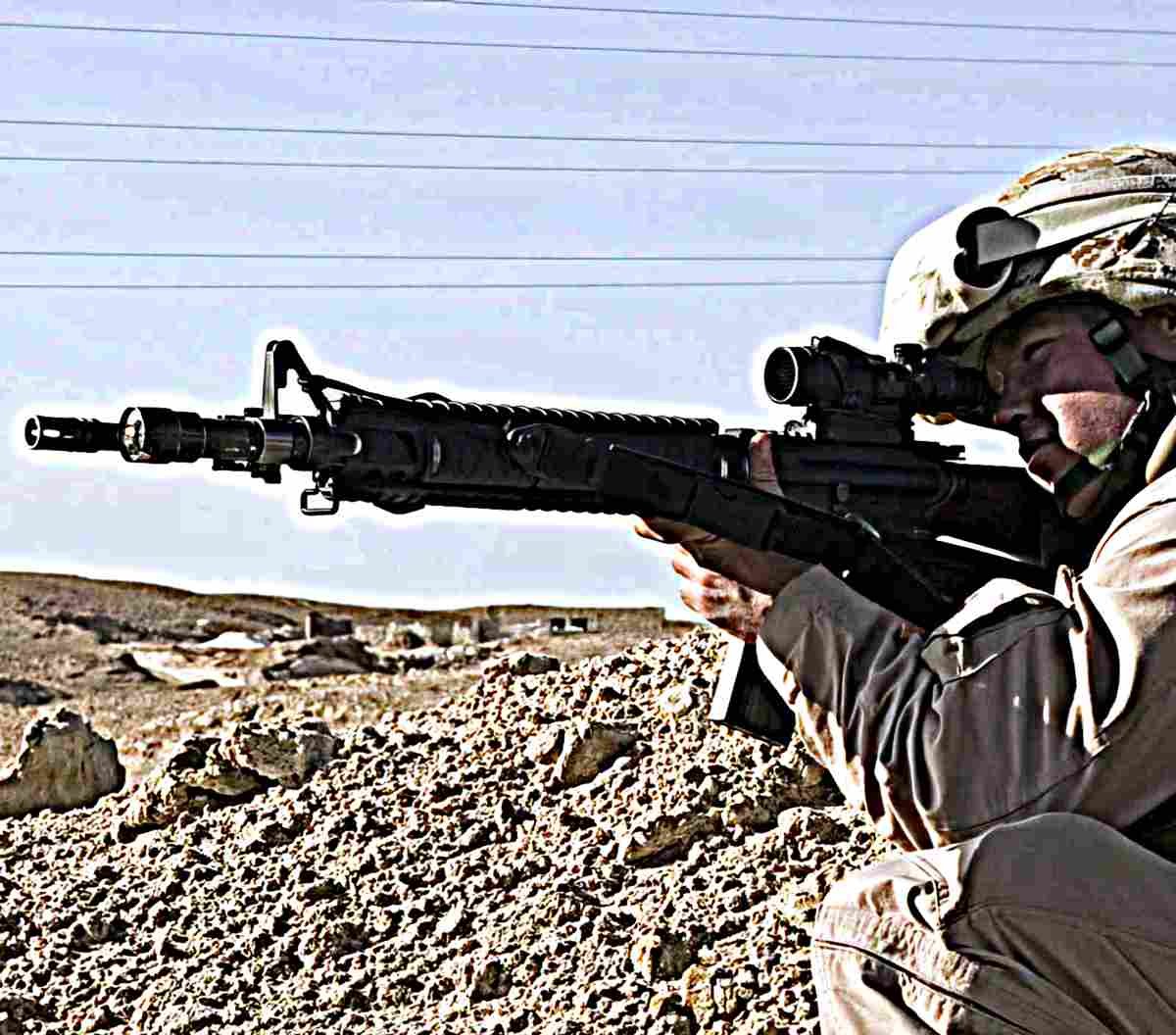 Colt M16a2 9 (2) Military A4 Photo Print