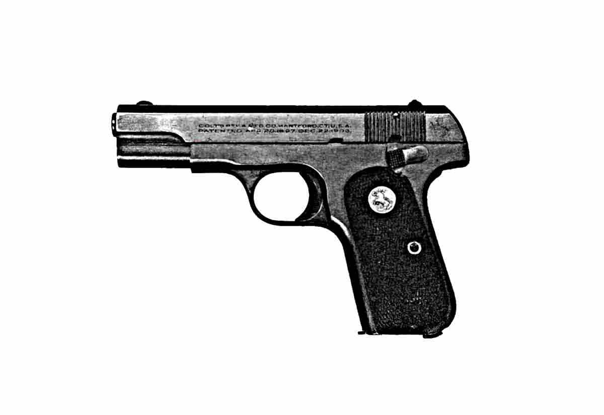 Colt M1903 Pocket Hammerless (2) Military A4 Photo Print