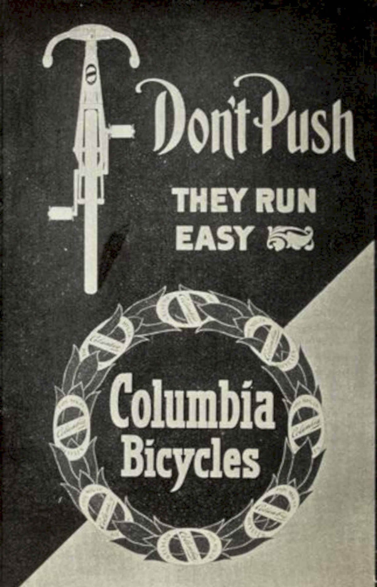Columbia Bicycles Fork Vintage Retro Advert Poster A4 Photo Print