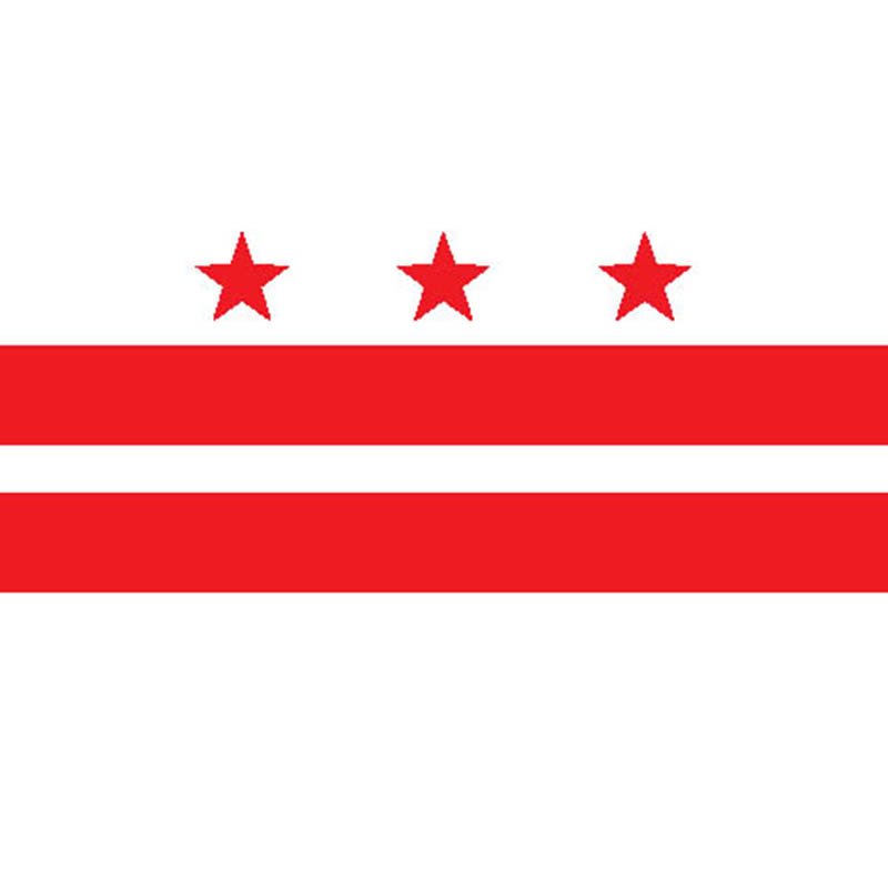 Columbia Dist Flag N387 A4 Photo Print